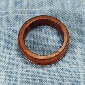 Hardwood Ring Made from Briarwood - Size 8.5 (US)